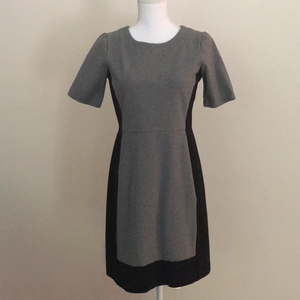 J.CREW Color Block Midi Dress